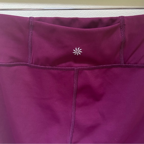 Athleta ~Contender Side Stripe Medium Capri Workout Leggings - Picture 8 of 15